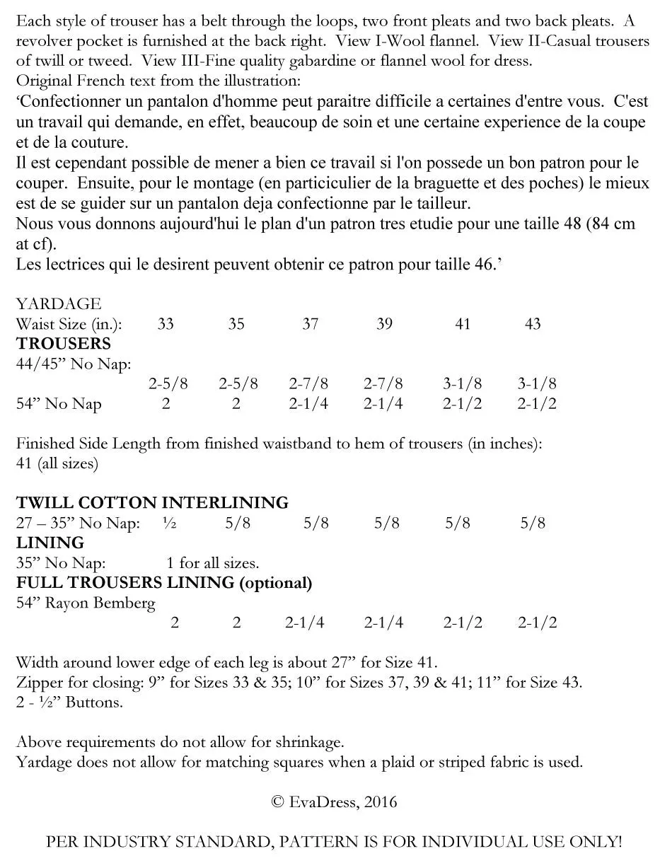 1950 Trousers T50-1950