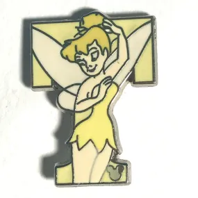 2011 Disney Hidden Mickey Alphabet Letter T For Tinker Bell Pin