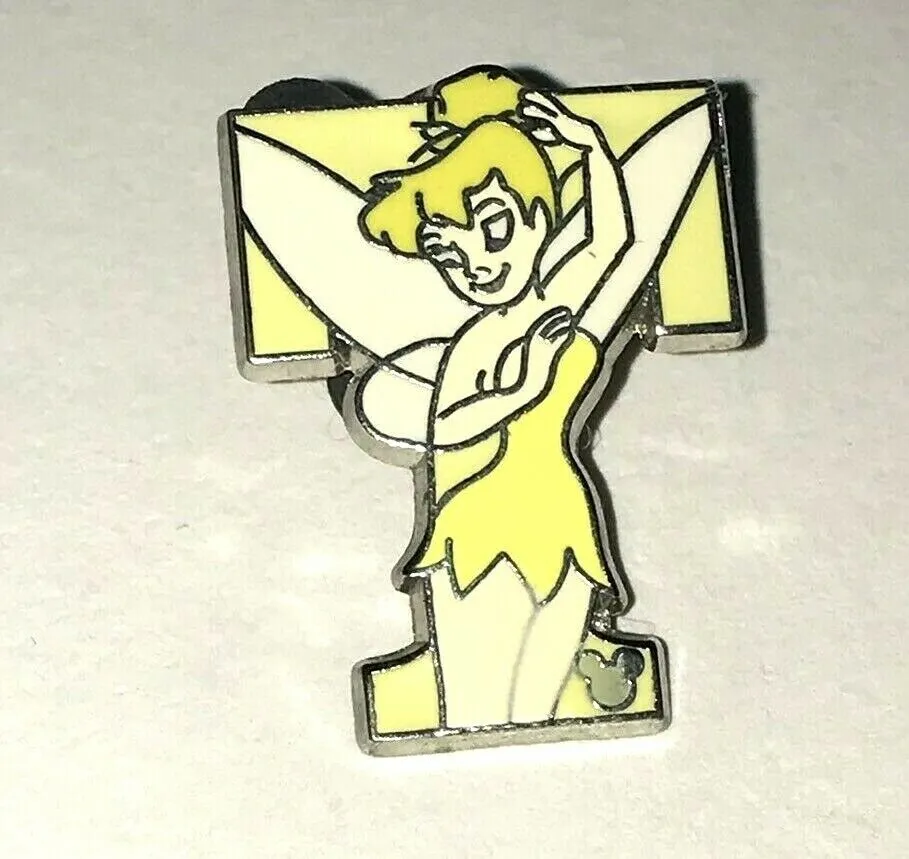 2011 Disney Hidden Mickey Alphabet Letter T For Tinker Bell Pin