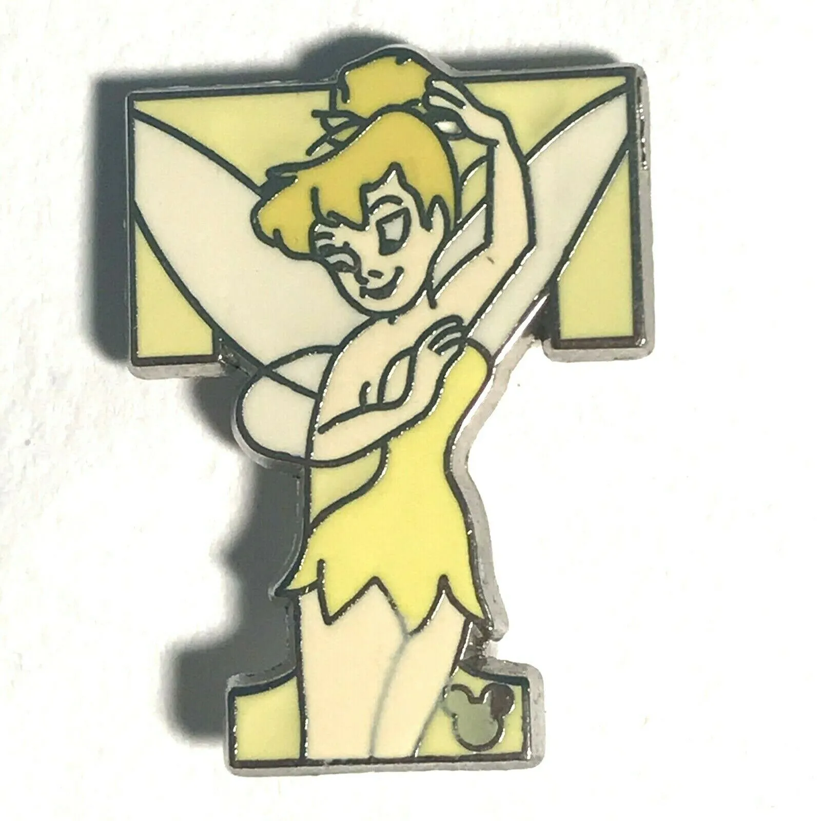 2011 Disney Hidden Mickey Alphabet Letter T For Tinker Bell Pin