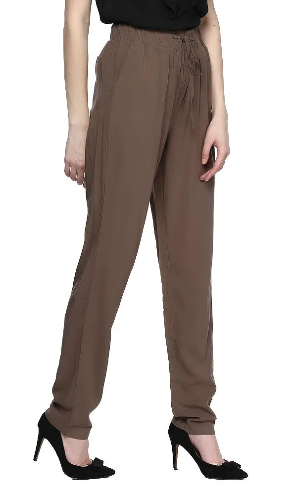 39500 Printed Drawstring Jogger Pant - Khaki
