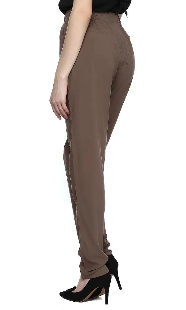 39500 Printed Drawstring Jogger Pant - Khaki