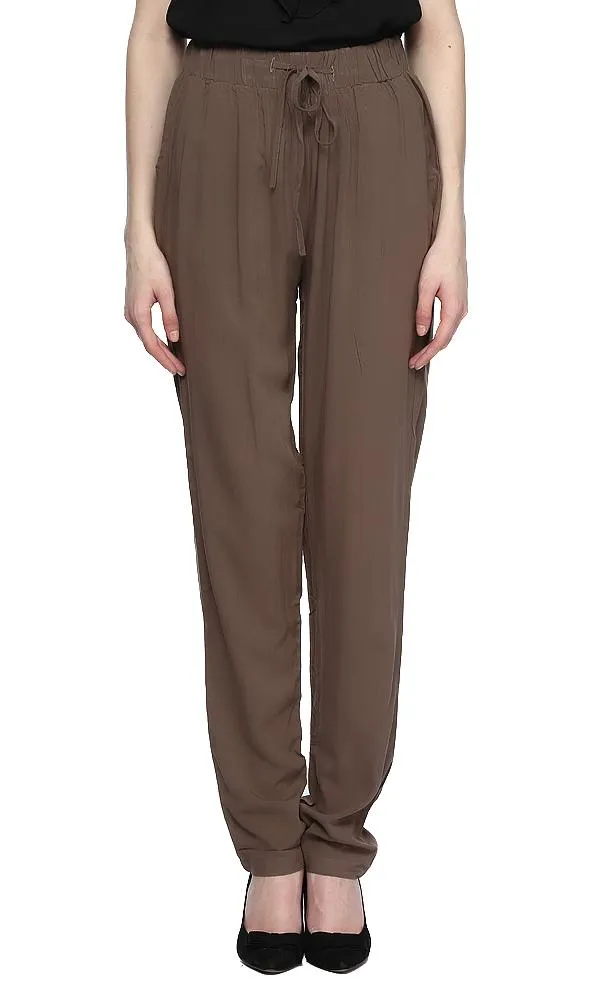 39500 Printed Drawstring Jogger Pant - Khaki