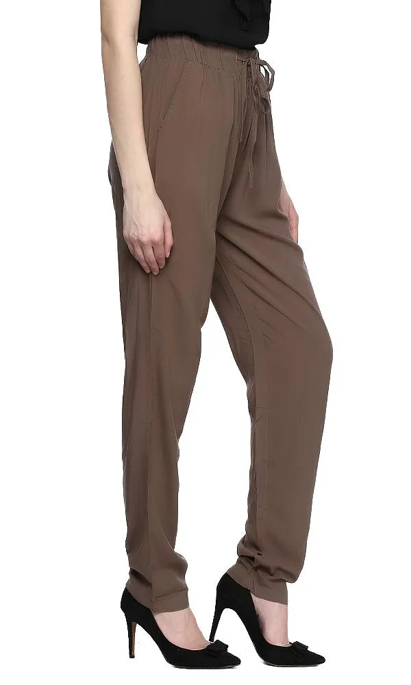 39500 Printed Drawstring Jogger Pant - Khaki