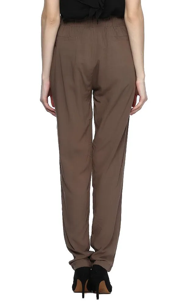 39500 Printed Drawstring Jogger Pant - Khaki