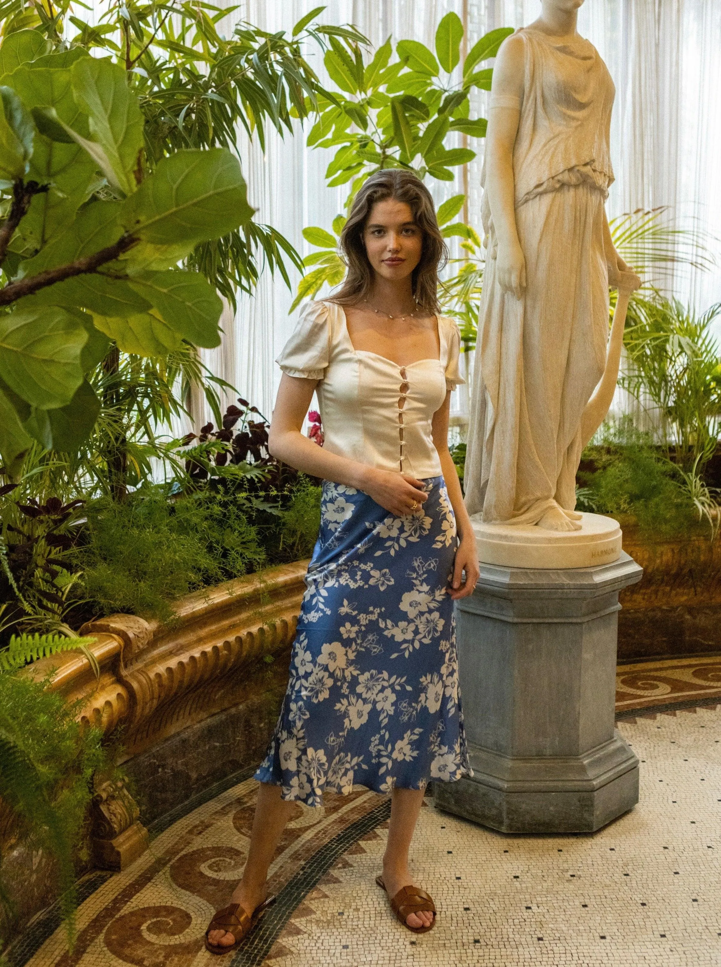 Abigail Silk Skirt