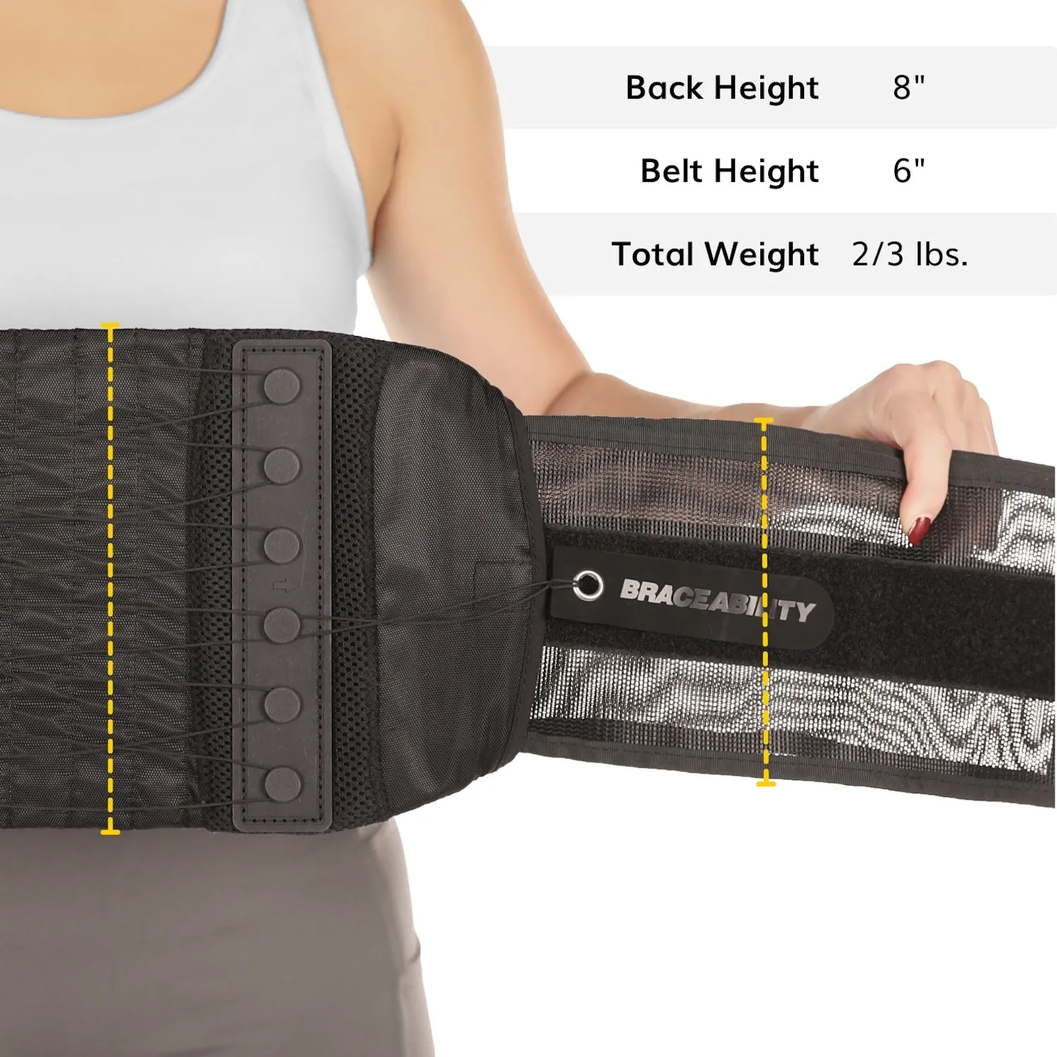 Adjustable Lower Back & Spine Pain Lumbosacral Corset Brace