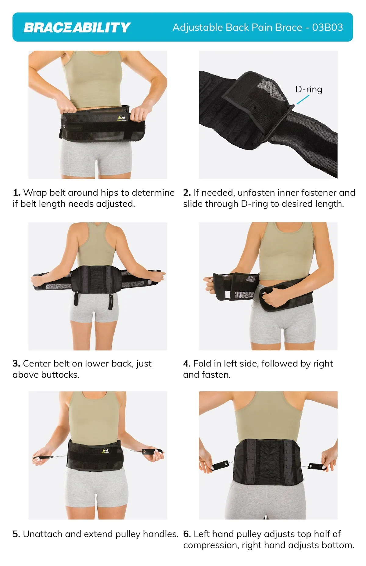Adjustable Lower Back & Spine Pain Lumbosacral Corset Brace
