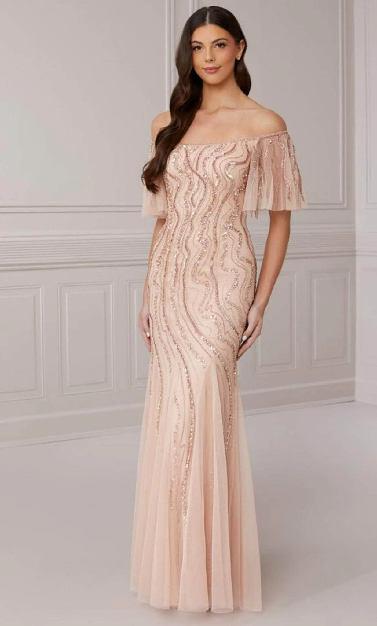 Adrianna Papell Platinum 40422 - Formal Sheath Gown