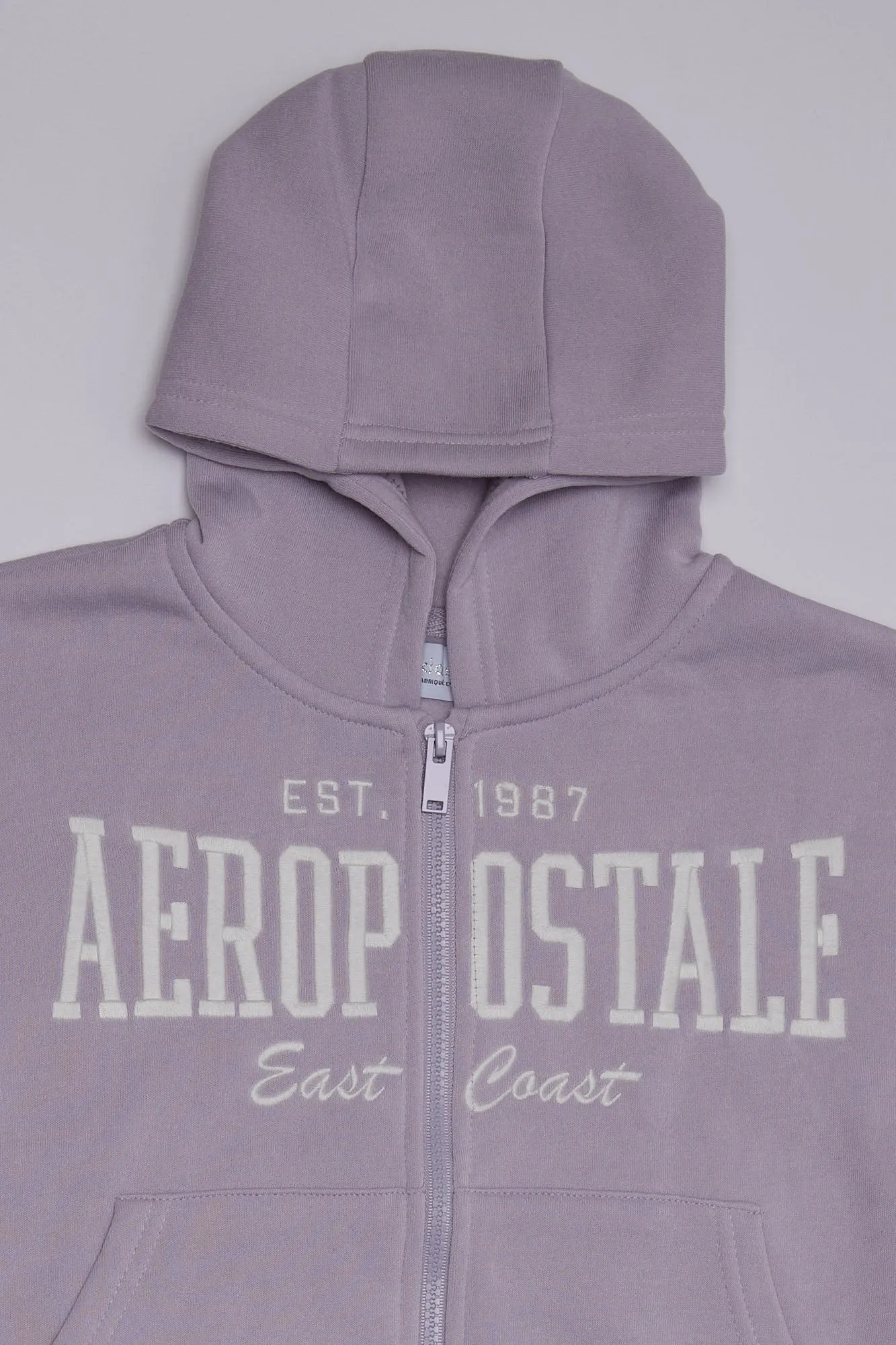 AERO Girls' Aéropostale 1987 Graphic Zip-Up Midi Hoodie