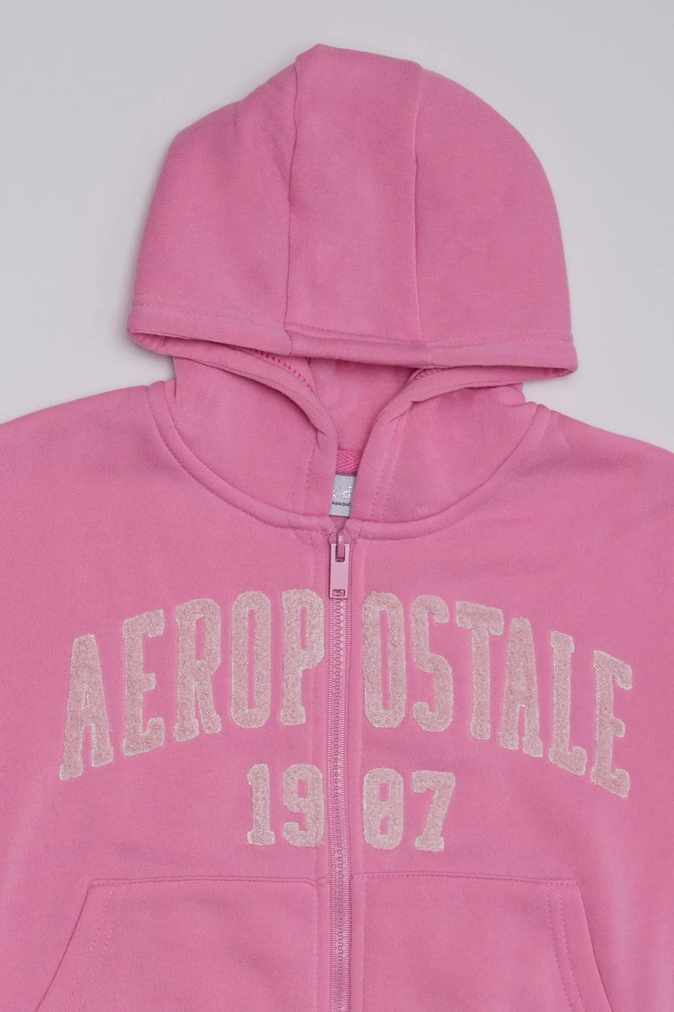 AERO Girls' Aéropostale 1987 Graphic Zip-Up Midi Hoodie
