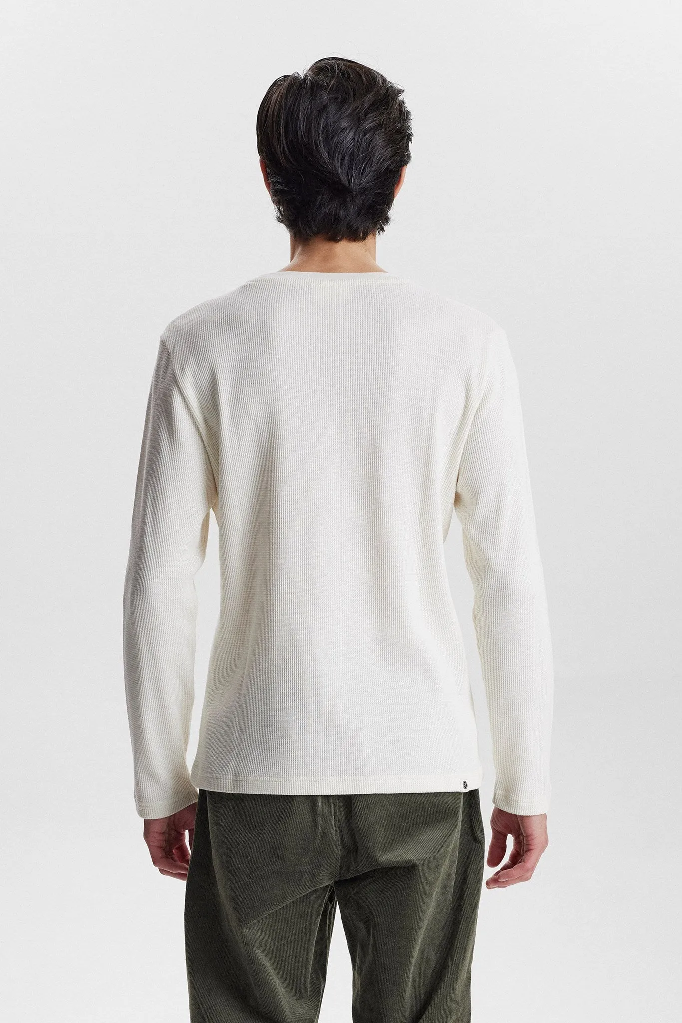 AKKIKKI L/S WAFFLE TEE - Tofu