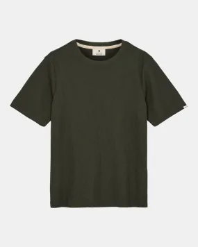 AKKIKKI S/S WAFFLE TEE - Forest night