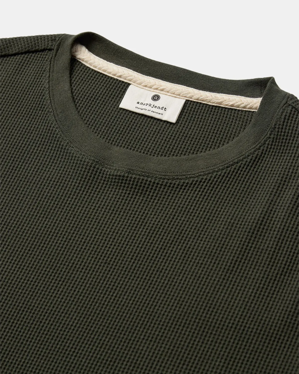 AKKIKKI S/S WAFFLE TEE - Forest night