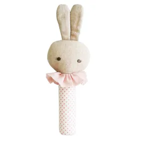 Alimrose - Roberta Bunny Squeaker - Spot Pink