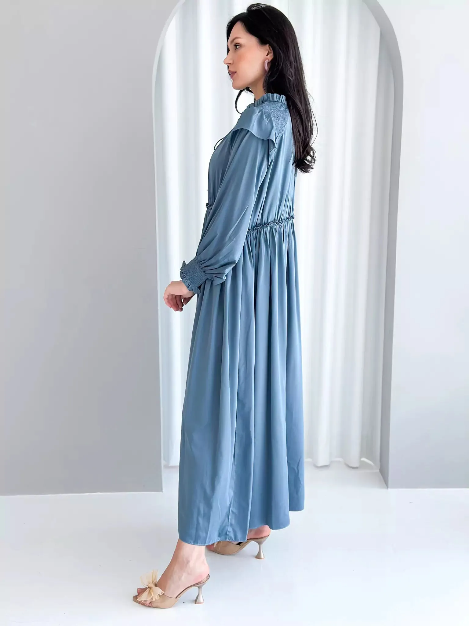 Anastasia Long Dress - Blue