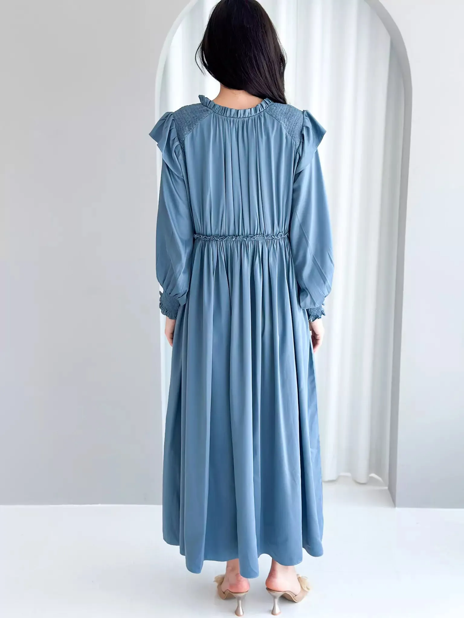 Anastasia Long Dress - Blue