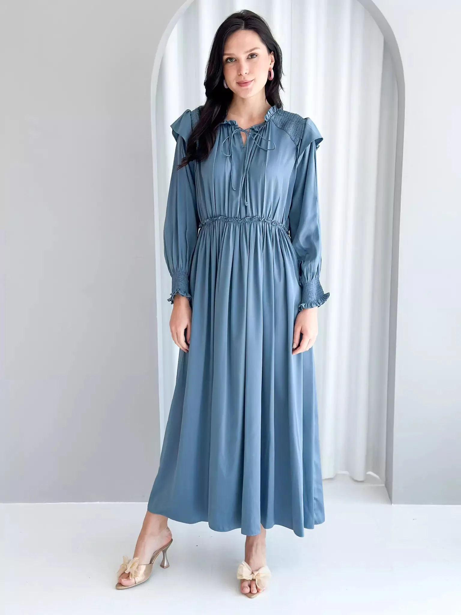 Anastasia Long Dress - Blue