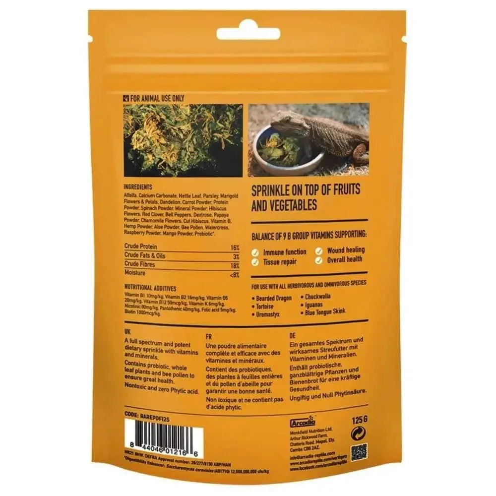 Arcadia Dragon Fuel -- Bearded Dragon Supplements 125g