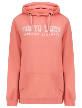 Arta Loopback Fleece Pullover Hoodie in Mauveglow - Tokyo Laundry