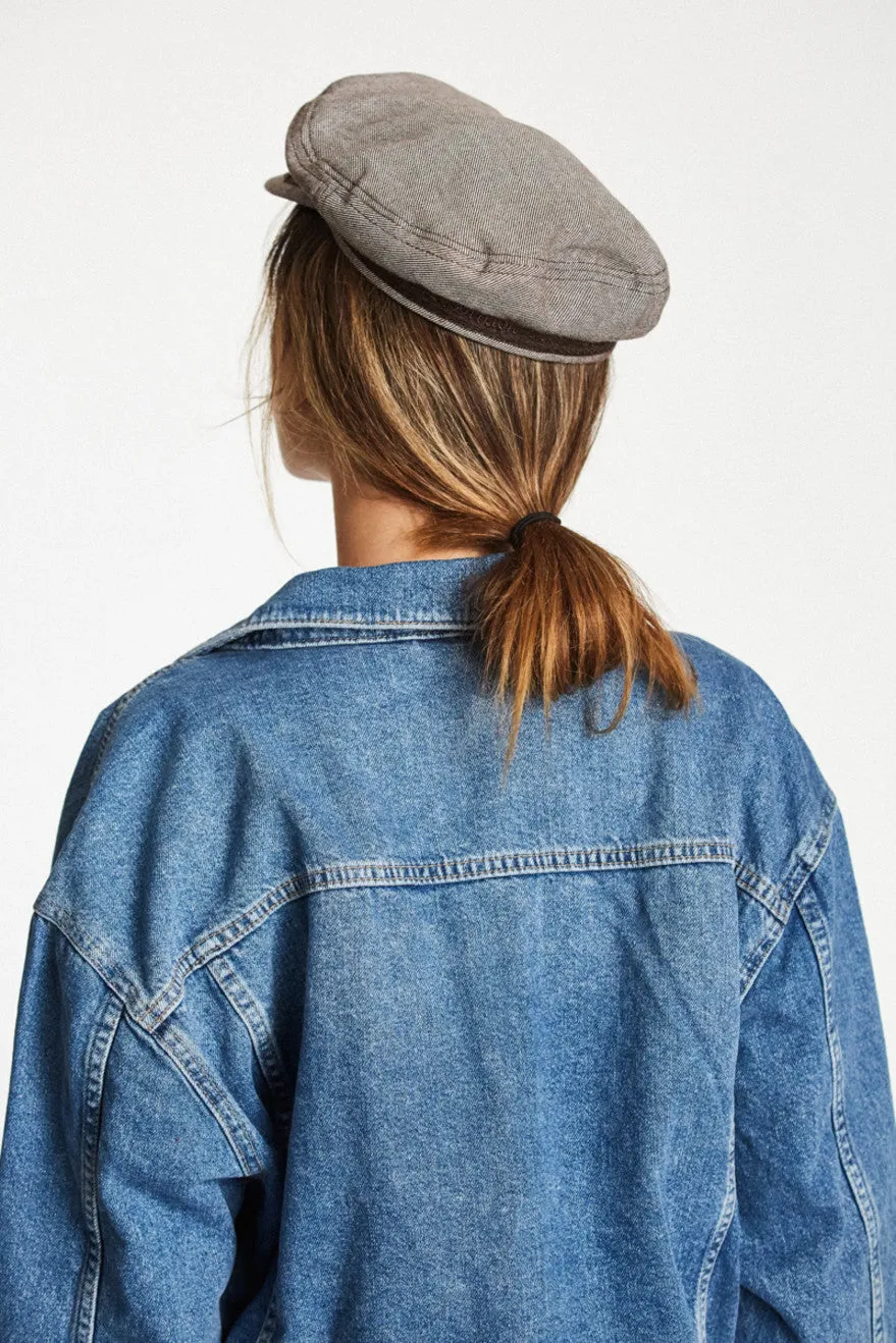 Athens Cap - Brown/White