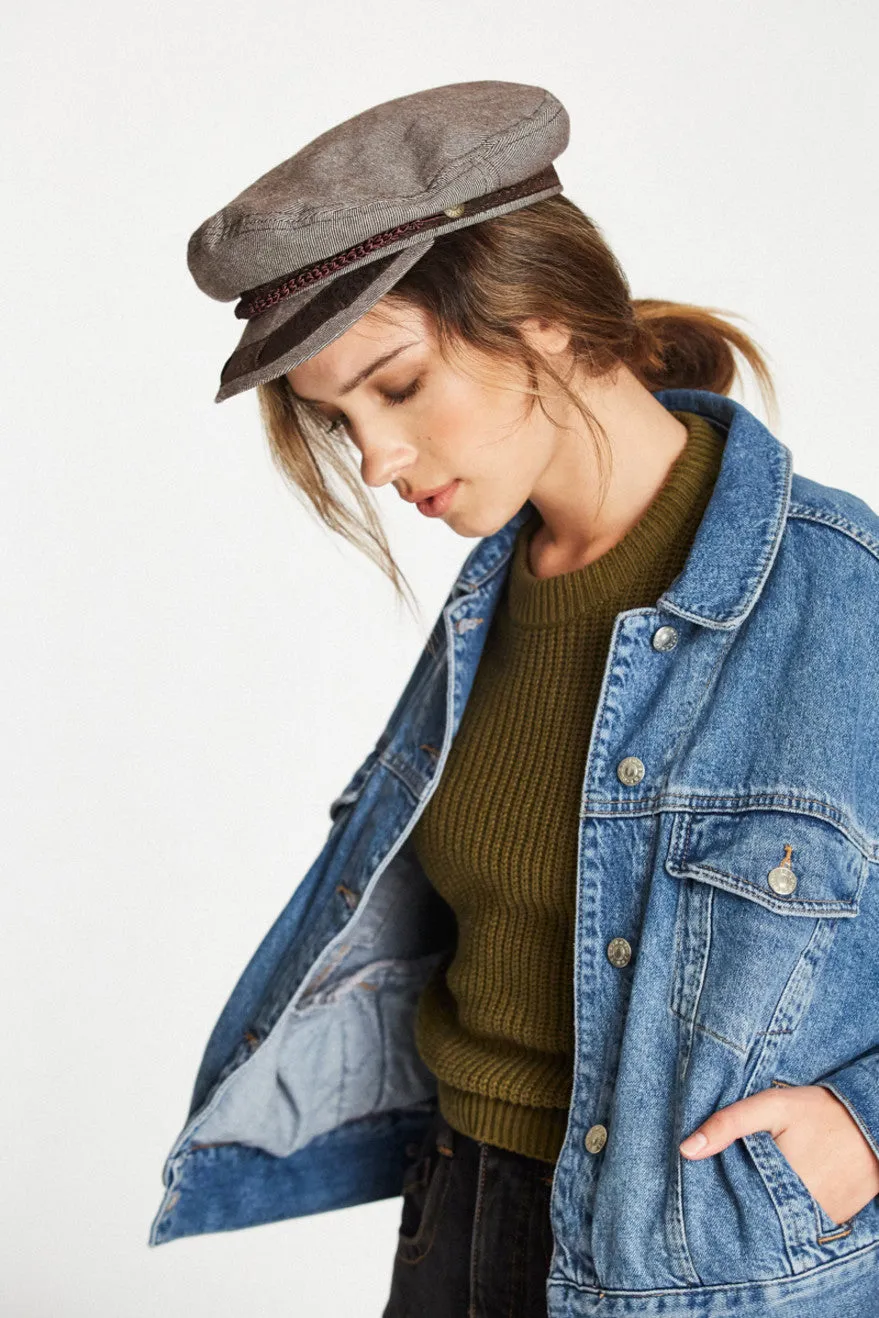 Athens Cap - Brown/White