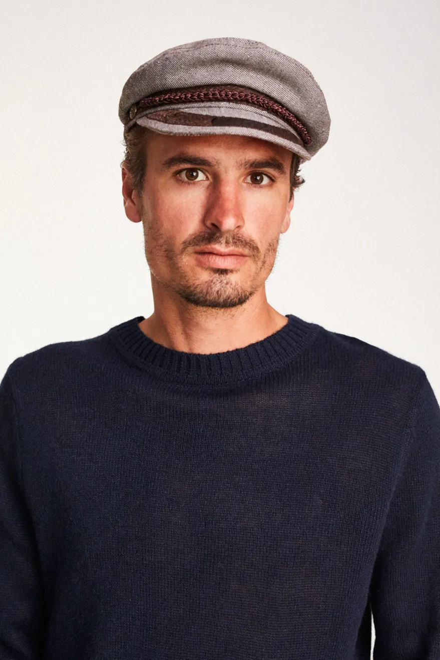 Athens Cap - Brown/White