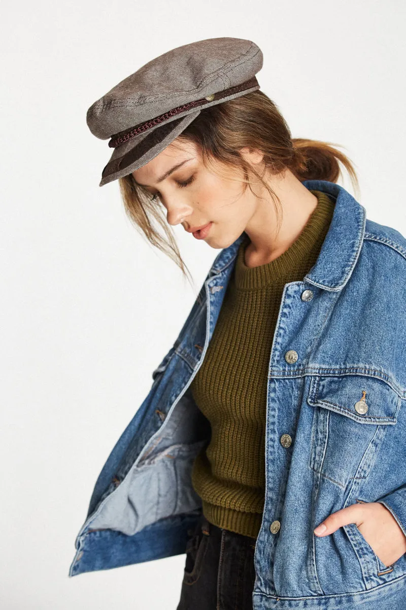 Athens Cap - Brown/White
