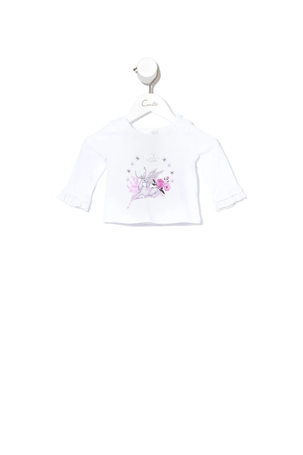 BABIES LONG SLEEVE TOP WITH FRILL DAWN OF UNIVERSE