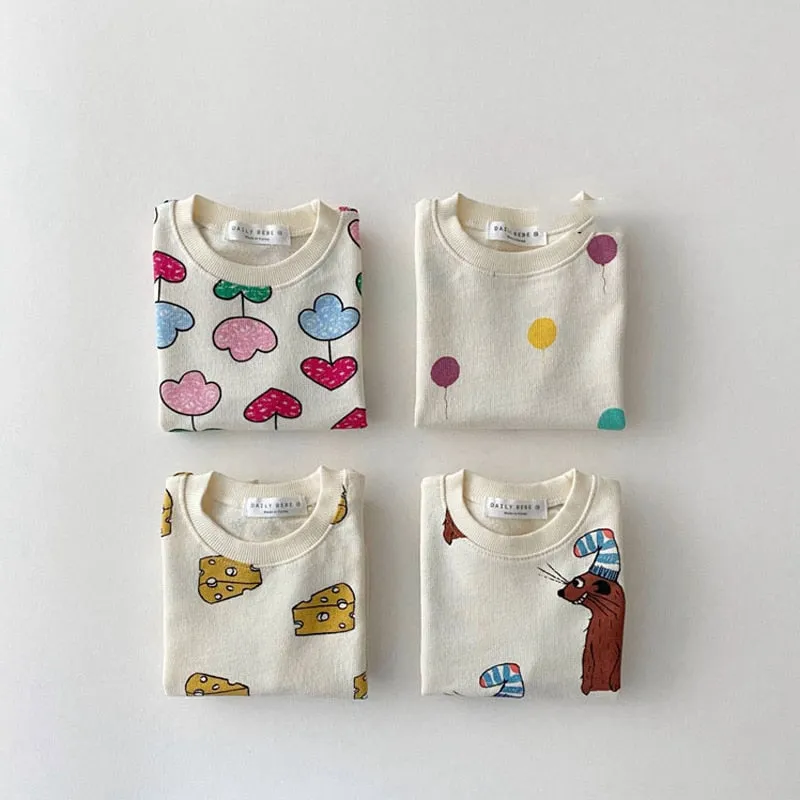 Baby Clothes Toddler Baby Summer New Clothes Sets Boy Girl Fashion Cartoon Printed Cotton Short Sleeve T-shirt   Kid Casual Shorts 2pcs Set