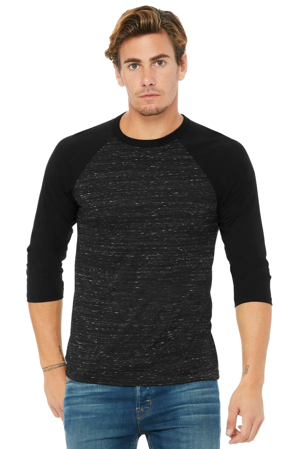 BELLA CANVAS Unisex 3/4-Sleeve Baseball Tee