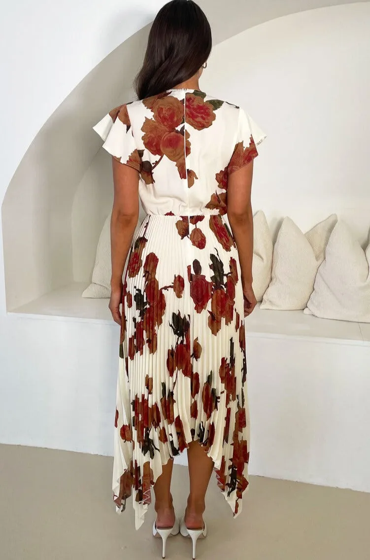Birta Cream Floral Dress