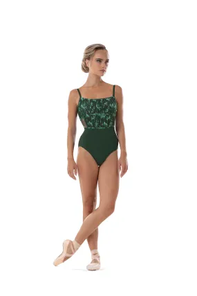 Bloch Ayla Mesh Detail Camisole Leotard - Ladies