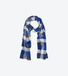 Blue Navy Multi-Color Scarf