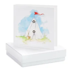 Boxed Bell Tent Earring Card