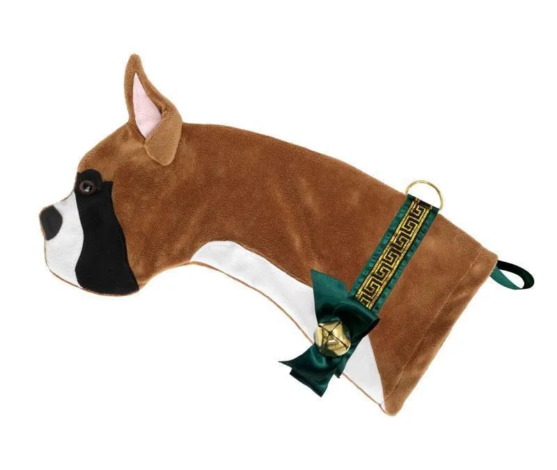 Boxer Hearth Decorative Dog Christmas Stocking