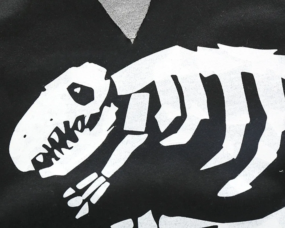 Boys Clothes Toddler Kids Baby Boys Dinosaur Bones Clothes Set Hooded Tops Pants Outfit