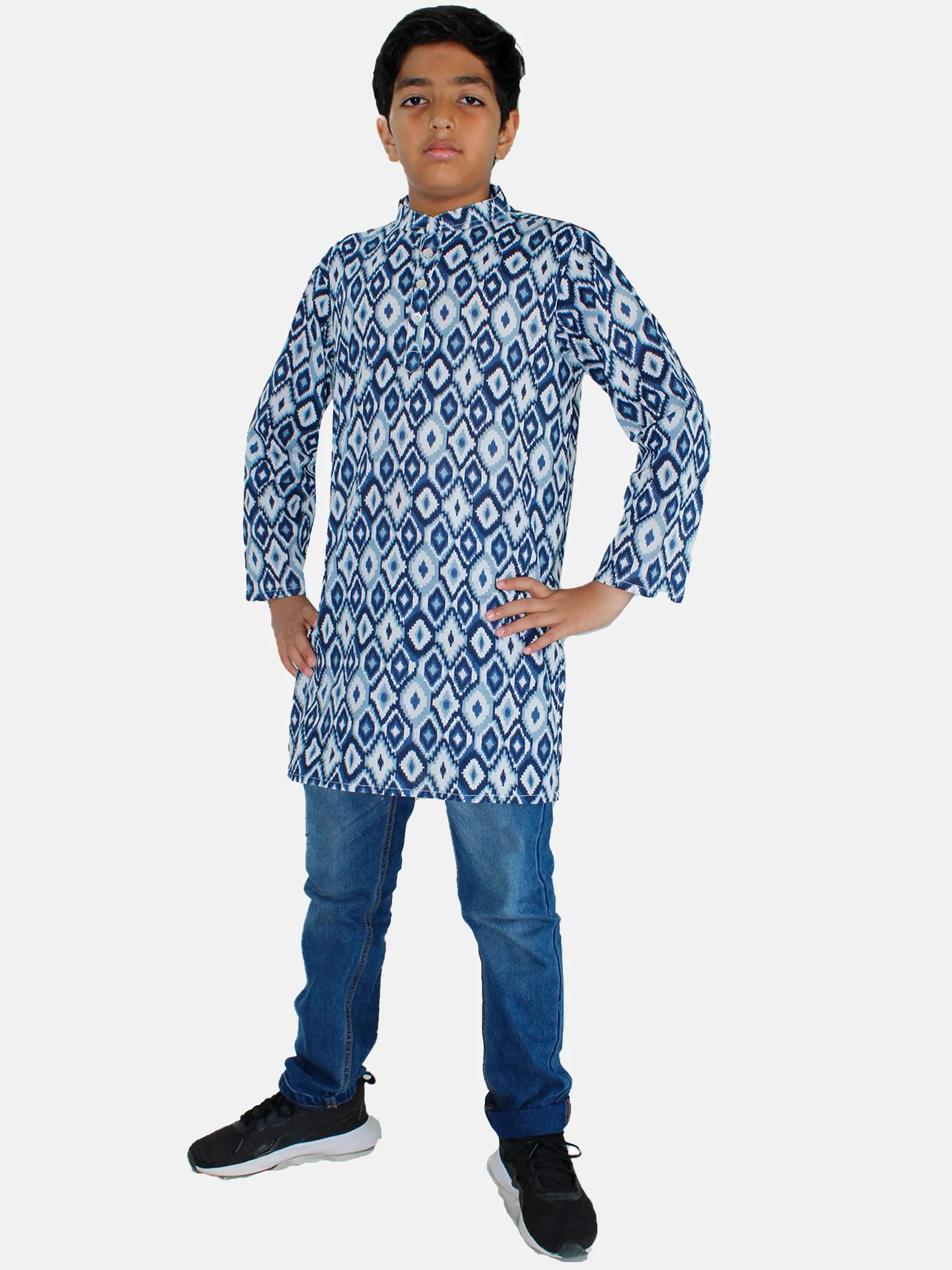 Boys Kurta & Denim Pant  Set
