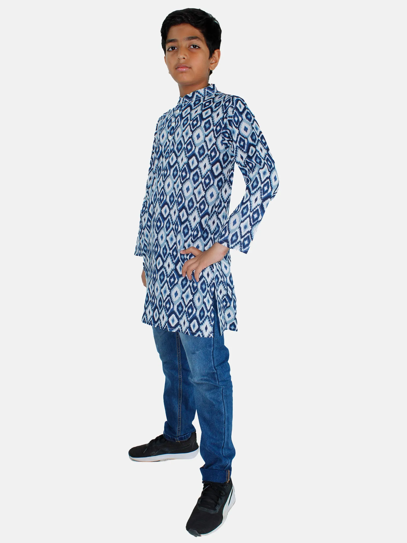 Boys Kurta & Denim Pant  Set