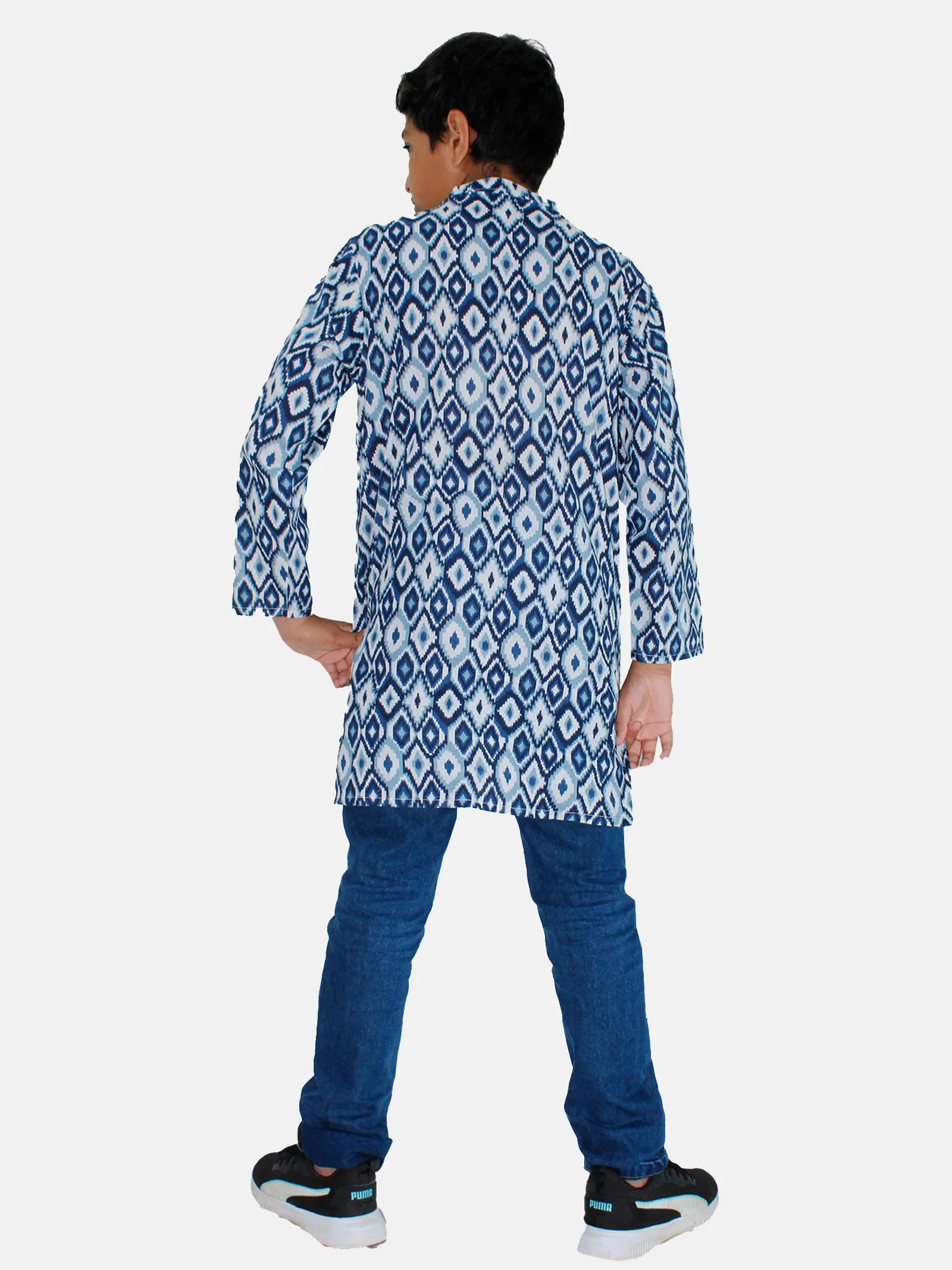 Boys Kurta & Denim Pant  Set
