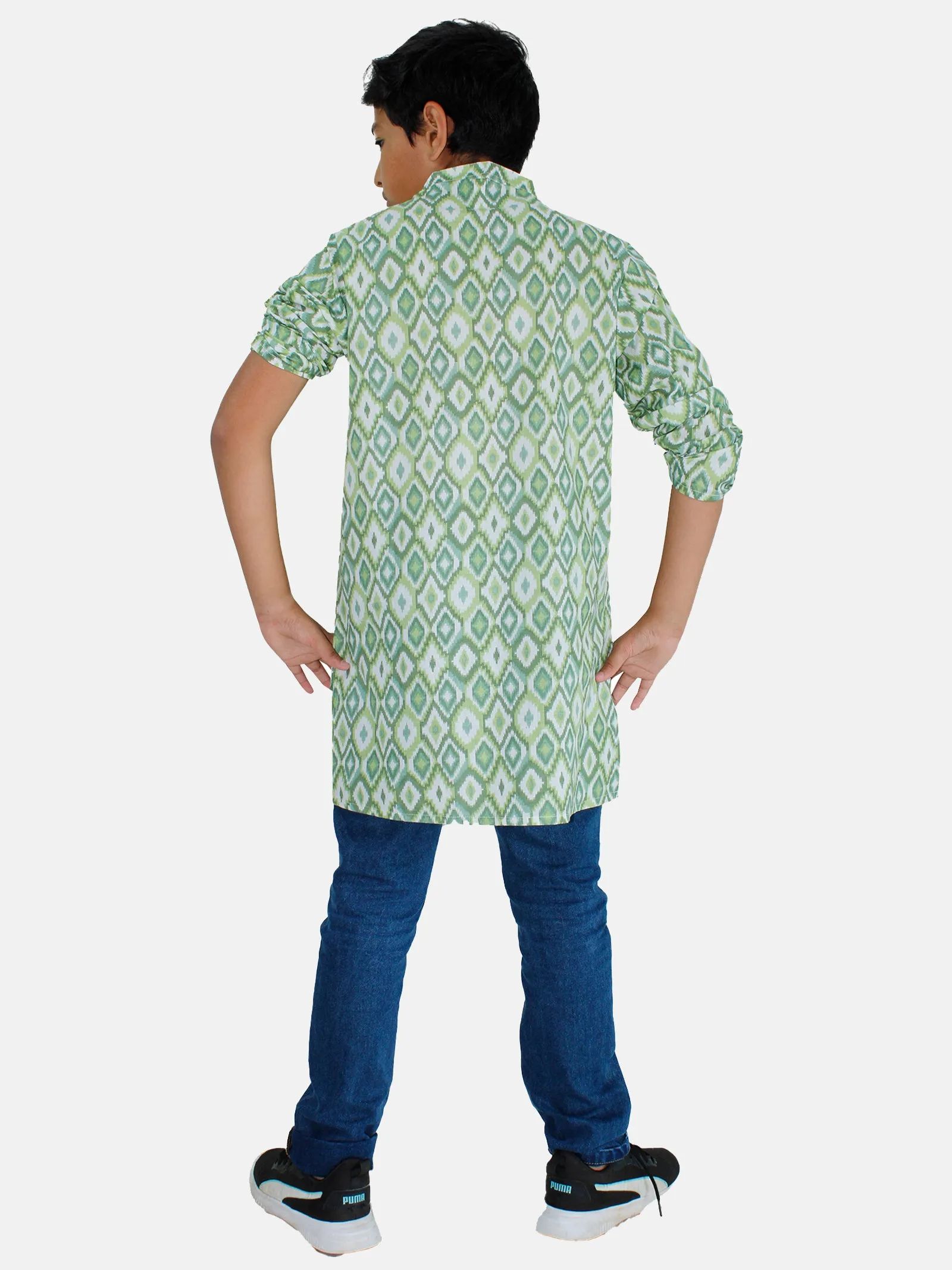 Boys Kurta & Denim Pant  Set