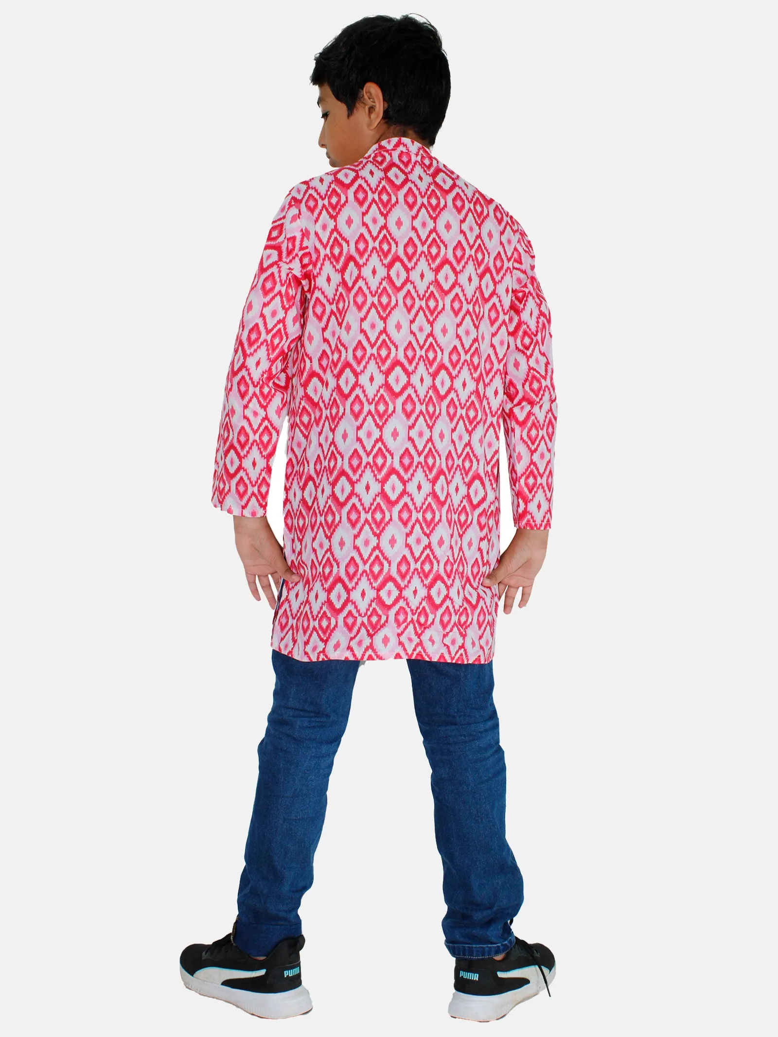 Boys Kurta & Denim Pant  Set