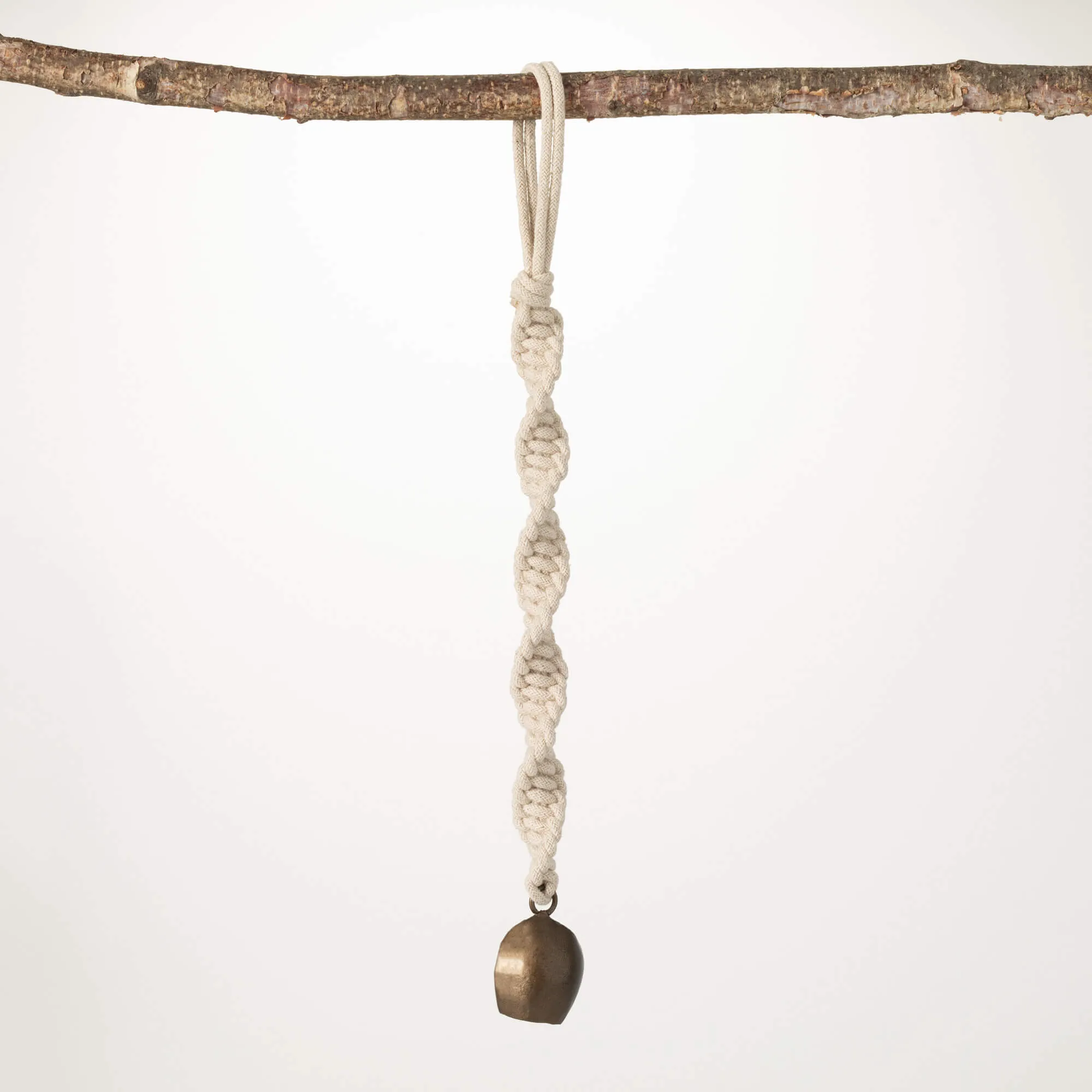 Bronze & Rope Boho Bell