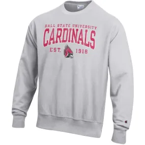 BSU Cardinals Men's Champion Reverse Weave Crew