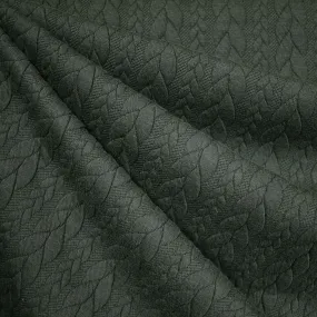 Cable Stripe Quilted Double Knit Hunter