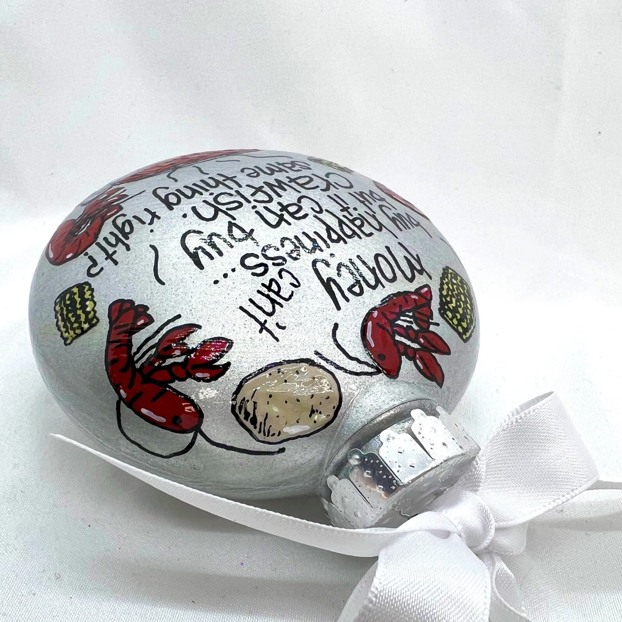 Cajun Christmas Ornament - Cajun Ornament, Christmas Ornament, Holiday Ornament, Crawfish Boil Ornament, Handmade Ornament, Crayfish