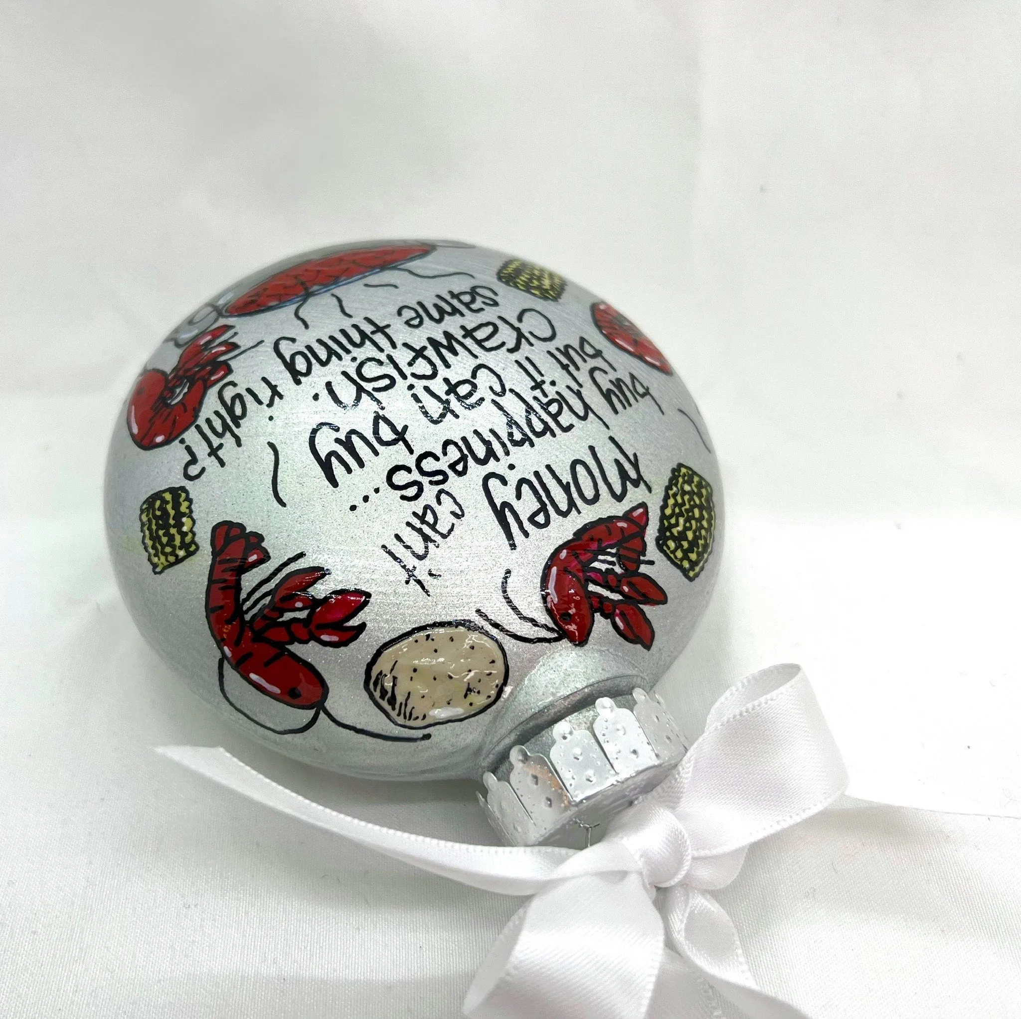 Cajun Christmas Ornament - Cajun Ornament, Christmas Ornament, Holiday Ornament, Crawfish Boil Ornament, Handmade Ornament, Crayfish