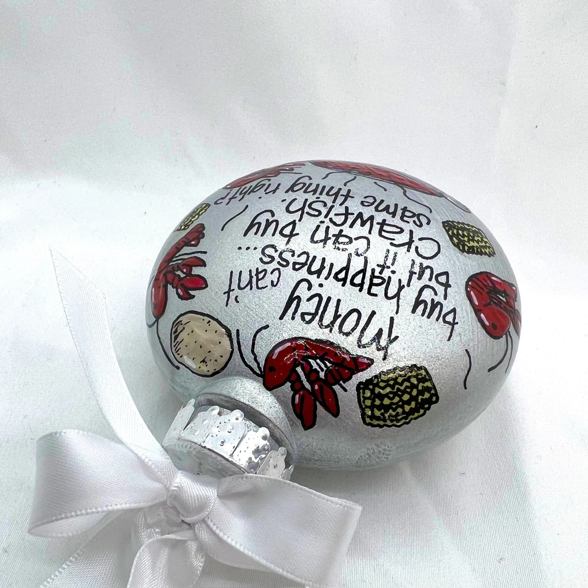 Cajun Christmas Ornament - Cajun Ornament, Christmas Ornament, Holiday Ornament, Crawfish Boil Ornament, Handmade Ornament, Crayfish
