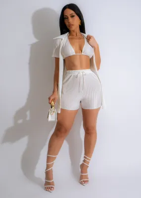 Canopy Day Short Set White
