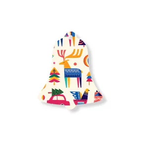 Christmas Decorations ALL IS BRIGHT II- Wooden Xmas Bell And Fridge Magnet